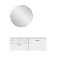 PREDSIEŇOVÝ NÁBYTOK, 110/192/34 cm - biela, Design, kompozitné drevo (110/192/34cm) - MID.YOU