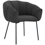 ARMLEHNSTUHL  Stoffauswahl Struktur  - Schwarz, Design, Textil/Metall (66/78/72cm) - Carryhome