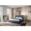 POLSTERBETT 180/200 cm  in Blau  - Blau/Schwarz, Modern, Holz/Holzwerkstoff (180/200cm) - MID.YOU