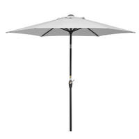 SONNENSCHIRM   - Anthrazit/Silberfarben, Basics, Textil/Metall (220/210/220cm) - Schneider