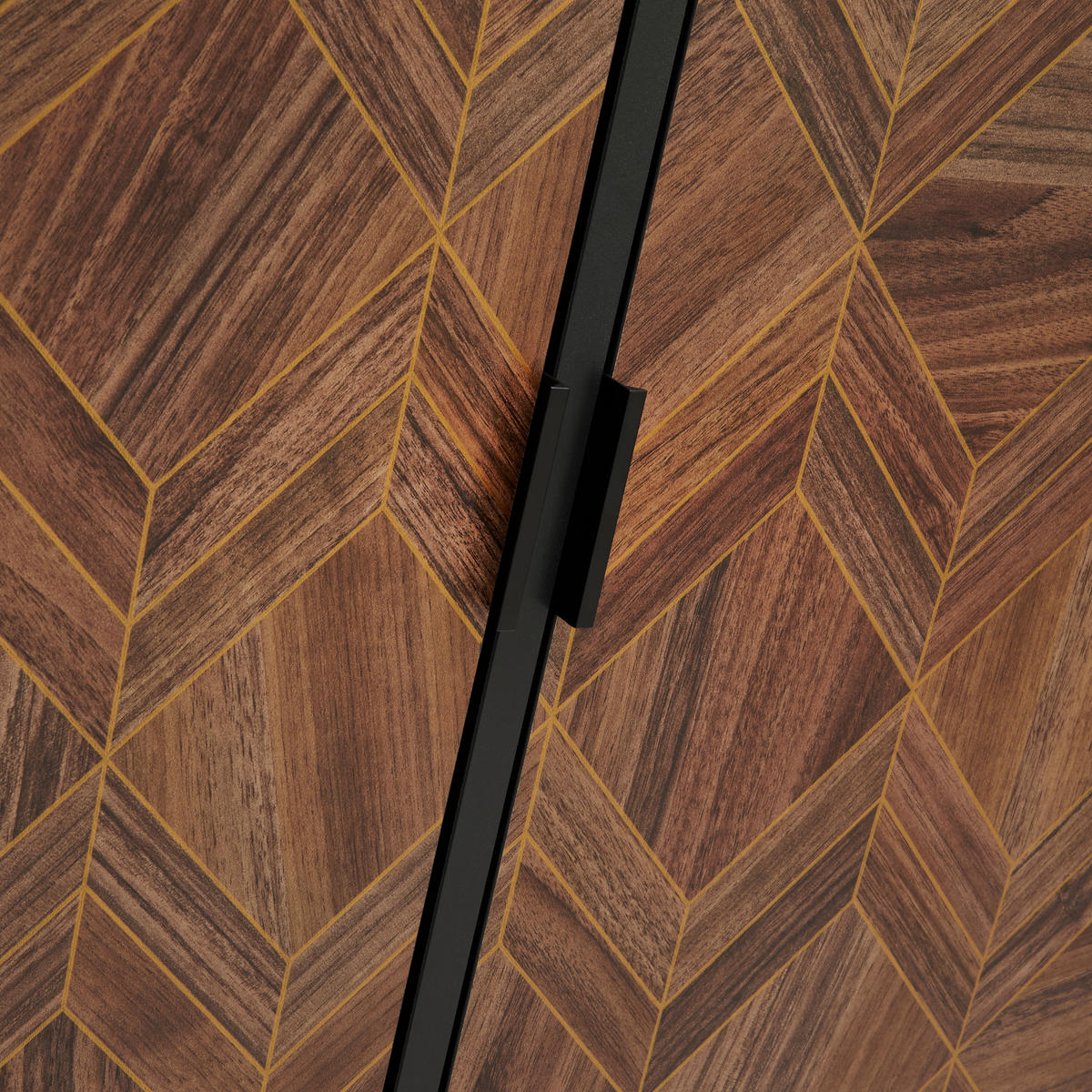 HIGHBOARD  in 117,1/173,6/42 cm  - Goldfarben/Schwarz, Trend, Holzwerkstoff/Metall (117,1/173,6/42cm) - Hom`in