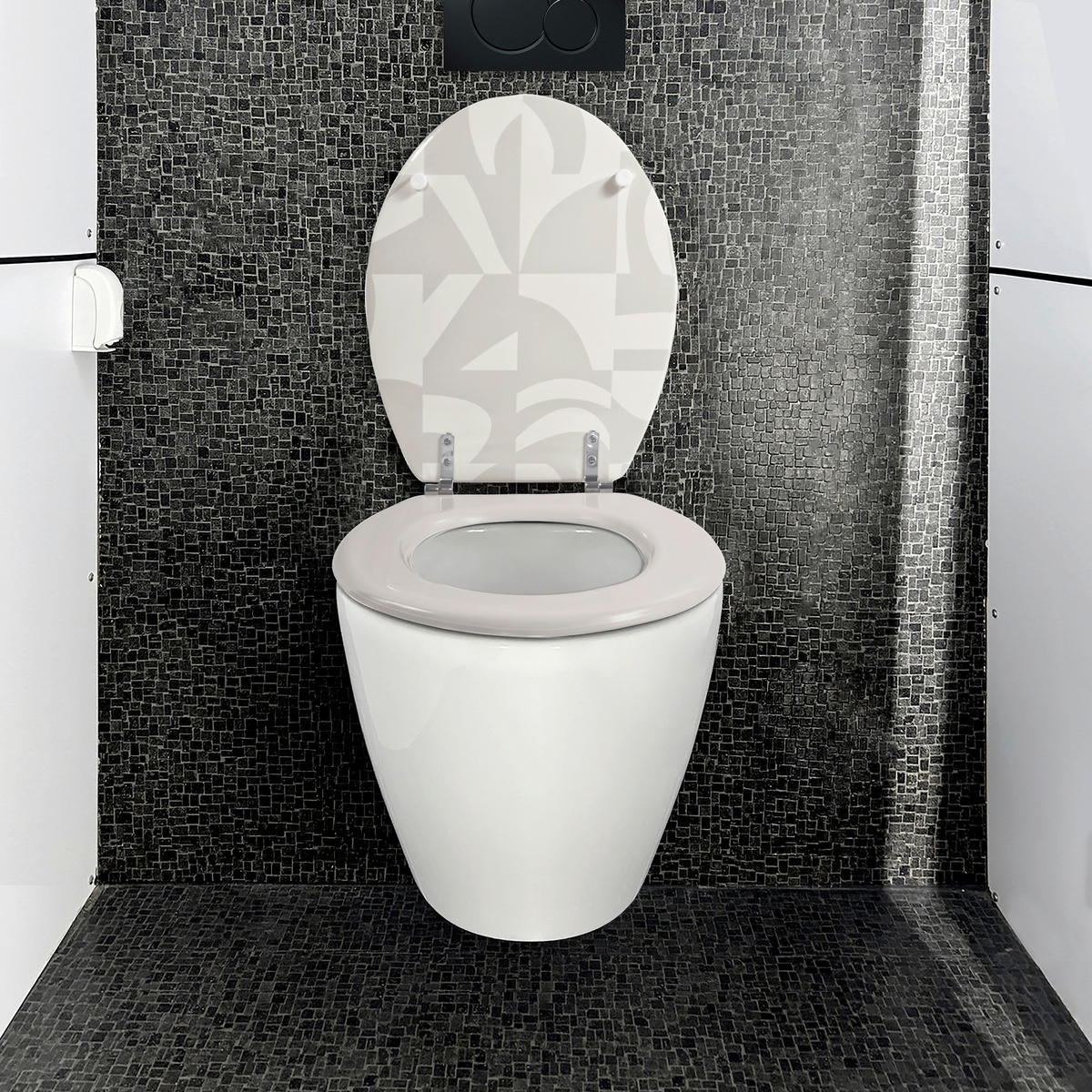 WC-SITZ Beige  - Beige, Basics, Holzwerkstoff (45/5.6/36cm) - MSV