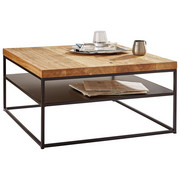 COUCHTISCH in Holz, Metall - Design, Holz/Metall (80/40/80cm) - Novel