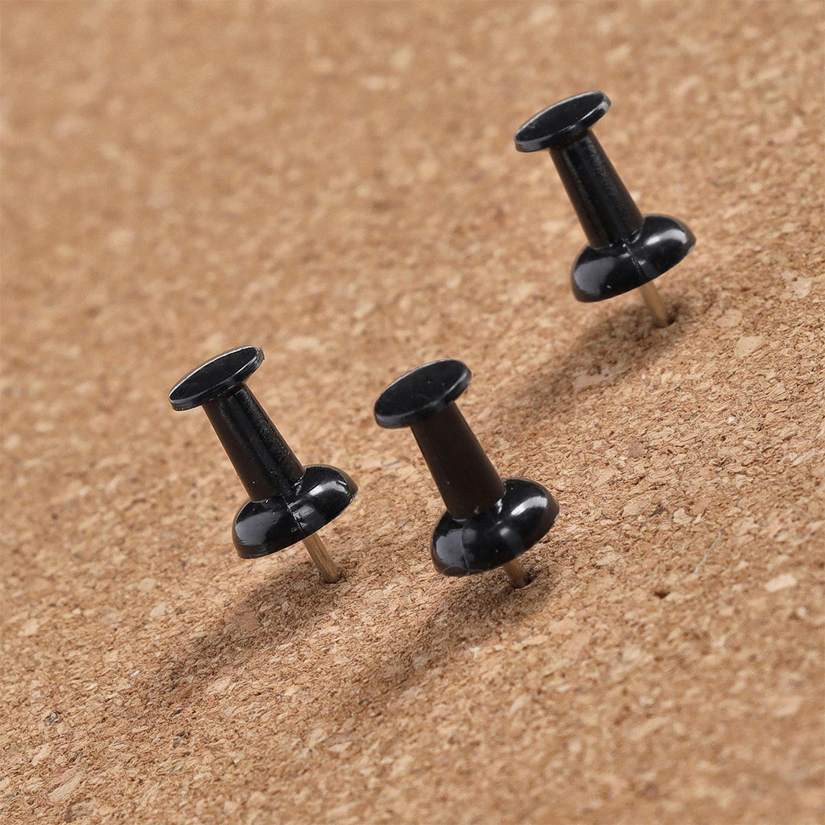 PINNWANDNADELN 13,5/9/1,8 cm  - Schwarz, Basics, Kunststoff (13,5/9/1,8cm)