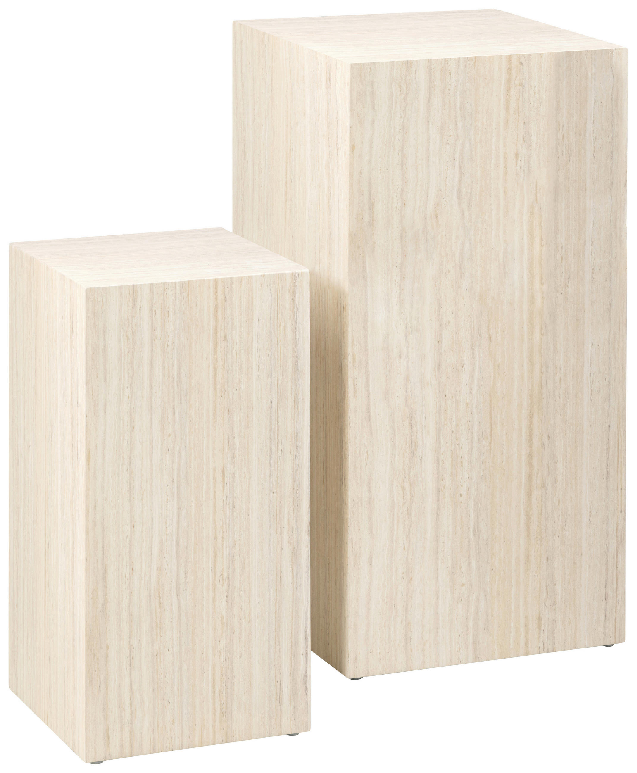 BLUMENSÄULE Papier, Holzwerkstoff  - Beige, Design, Papier/Holzwerkstoff (35/35/70cm) - Livetastic