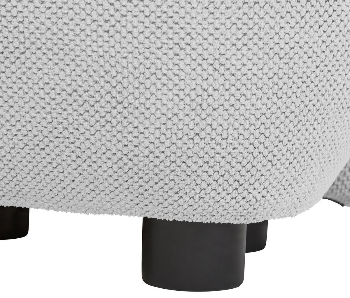 ECKSOFA in Webstoff Creme  175/265 cm  - Creme/Schwarz, MODERN, Kunststoff/Textil (175/265cm) - Carryhome
