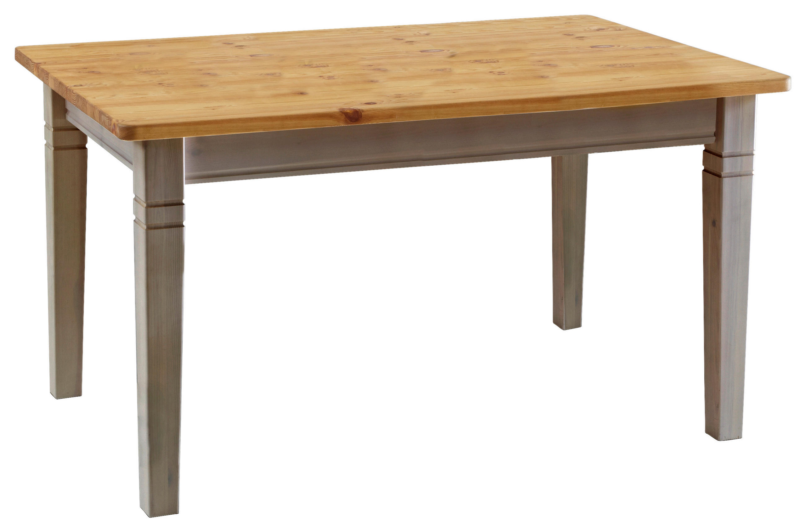 ESSTISCH in Holz 140/90/78 cm - Laugenfarbig/Grau, ROMANTIK / LANDHAUS, Holz (140/90/78cm) - Boxxx