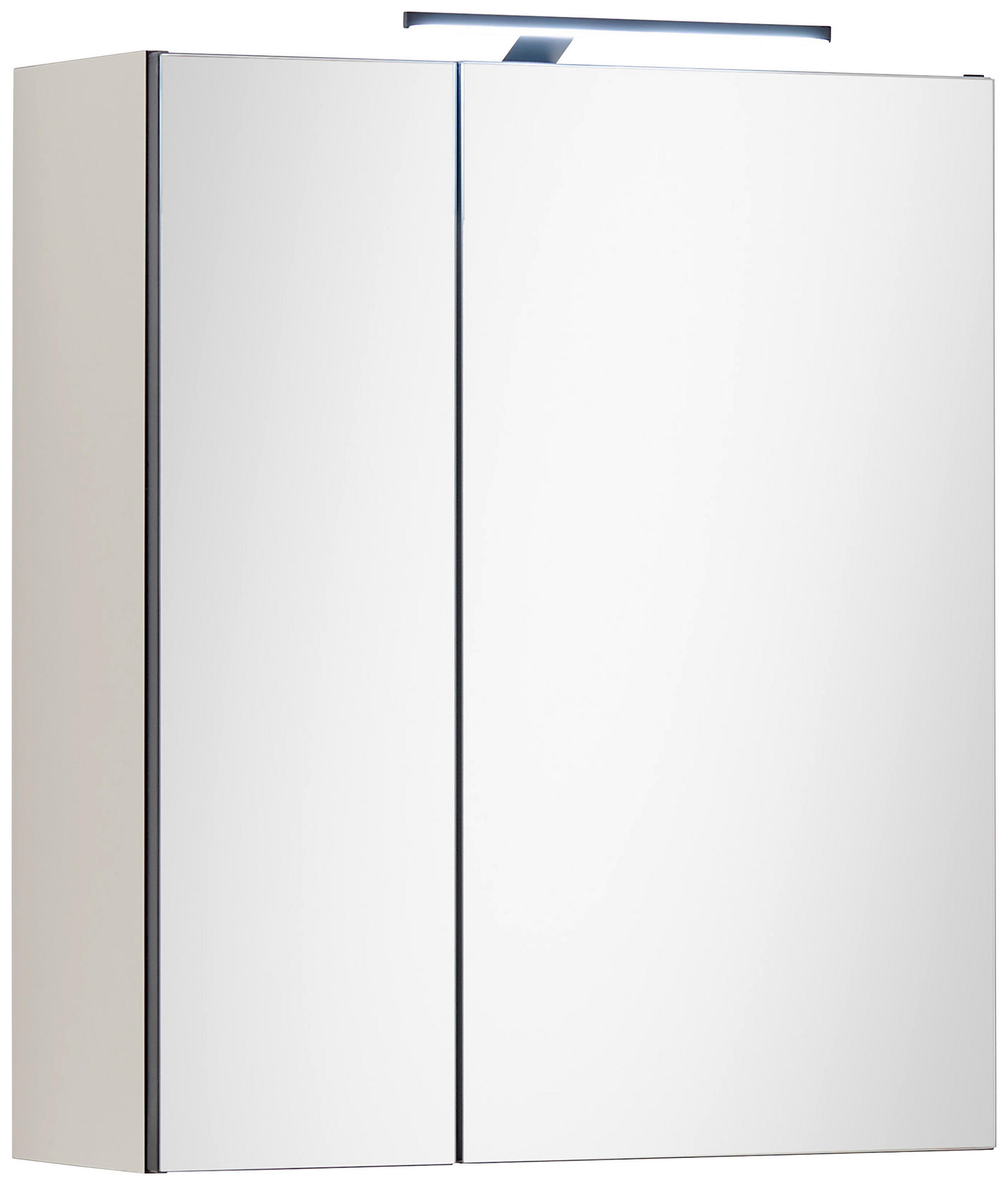 SPIEGELSCHRANK 60/70/23 cm  - Kaschmir/Schwarz, Basics, Glas/Holzwerkstoff (60/70/23cm) - MID.YOU