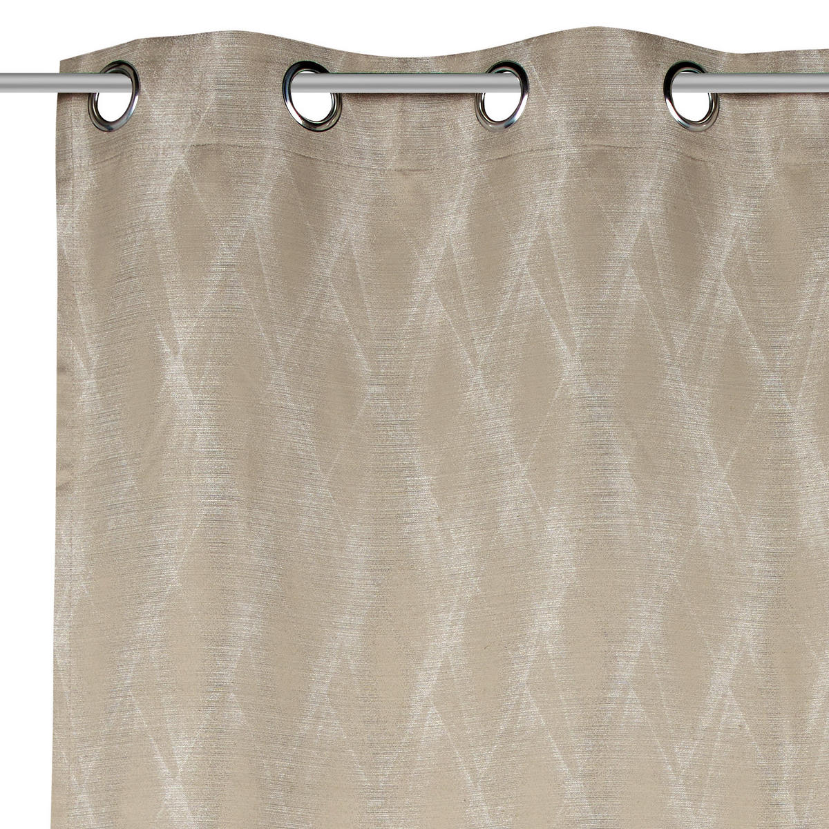 ÖSENSCHAL Narvik blickdicht 135/250 cm   - Sandfarben, Design, Textil (135/250cm) - Ambiente