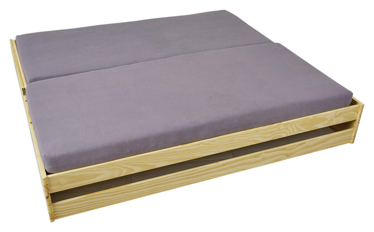 Bett "Lotar" , 90/200 cm Naturfarben  - Naturfarben, Konventionell, Holz (90/200cm) - MID.YOU