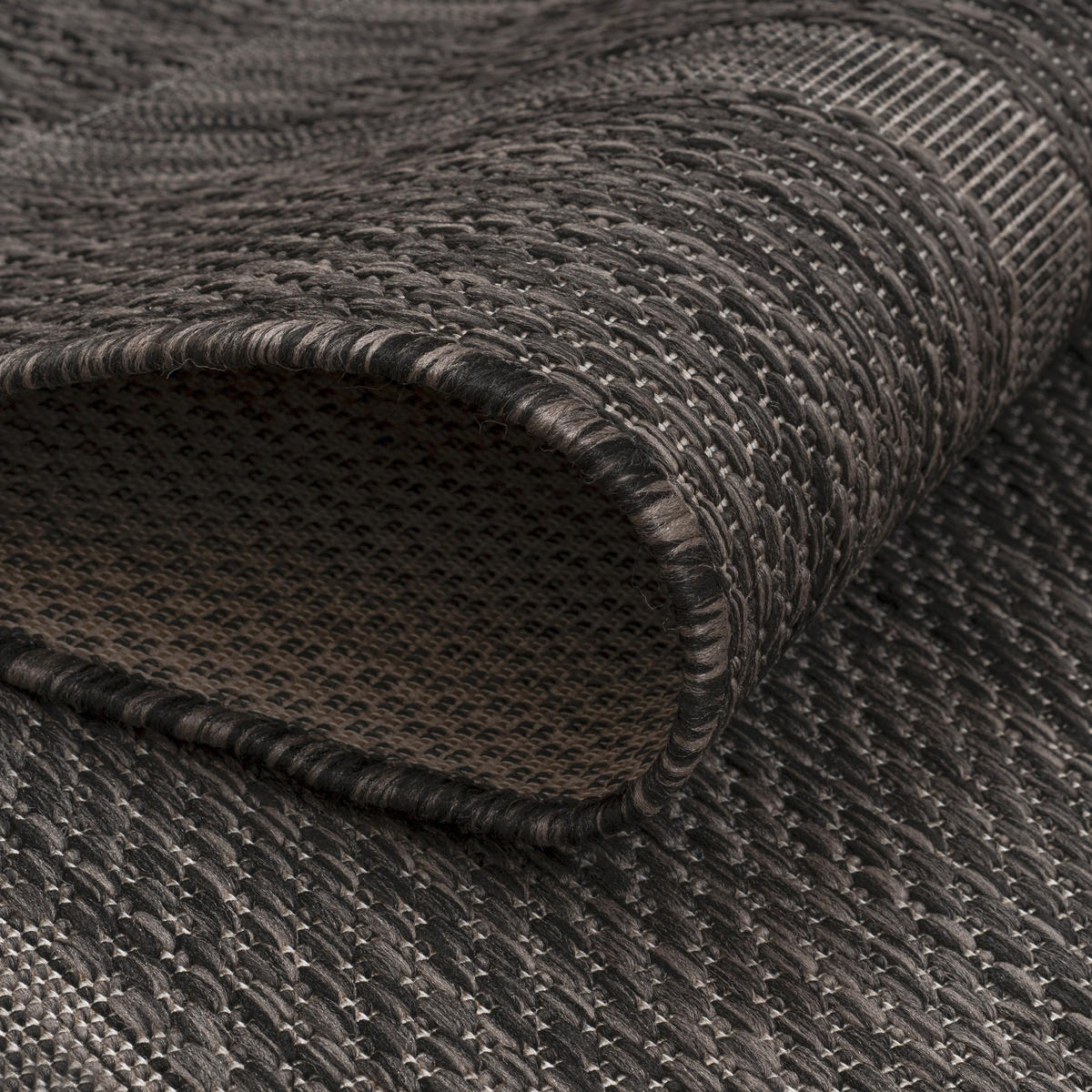 FLACHWEBETEPPICH 80/150 cm Relax Schwarz  - Schwarz, Basics, Textil (80/150cm) - Novel