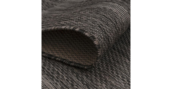 FLACHWEBETEPPICH 60/100 cm Relax Schwarz - Schwarz, Basics, Textil (60/100cm) - Novel