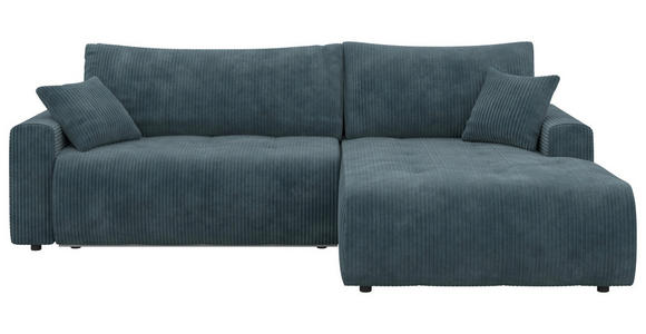 ECKSOFA  in Webstoff Petrol  - Petrol/Schwarz, KONVENTIONELL, Kunststoff/Textil (270/192cm) - Carryhome