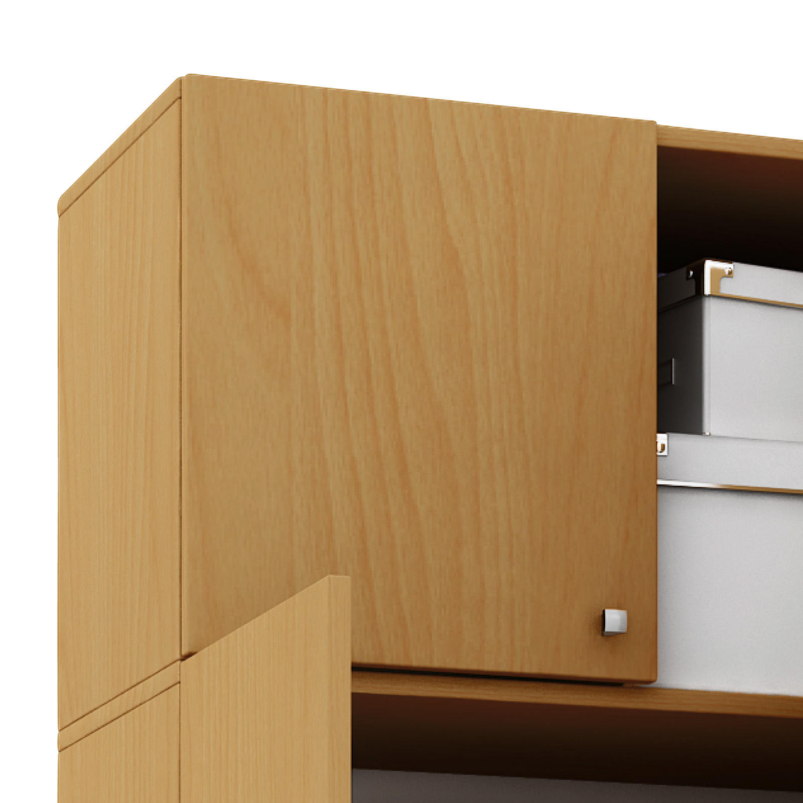 MEHRZWECKSCHRANK 70/238/39 cm  in Buchefarben  - Buchefarben/Silberfarben, MODERN, Holzwerkstoff/Kunststoff (70/238/39cm) - MID.YOU