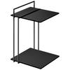 BEISTELLTISCH in Metall, Kunststoff 42/38/60 cm  - Schwarz, Design, Kunststoff/Metall (42/38/60cm) - Bacher