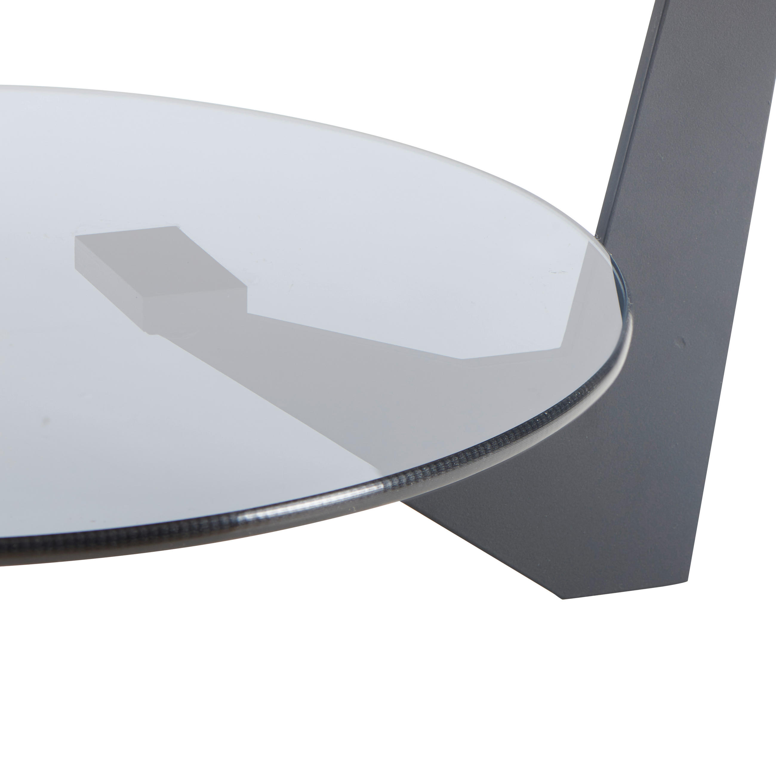 SOFFBORD i trä, metall, glas 70/70/40 cm  - svart/grå, Design, metall/trä (70/70/40cm) - Novel