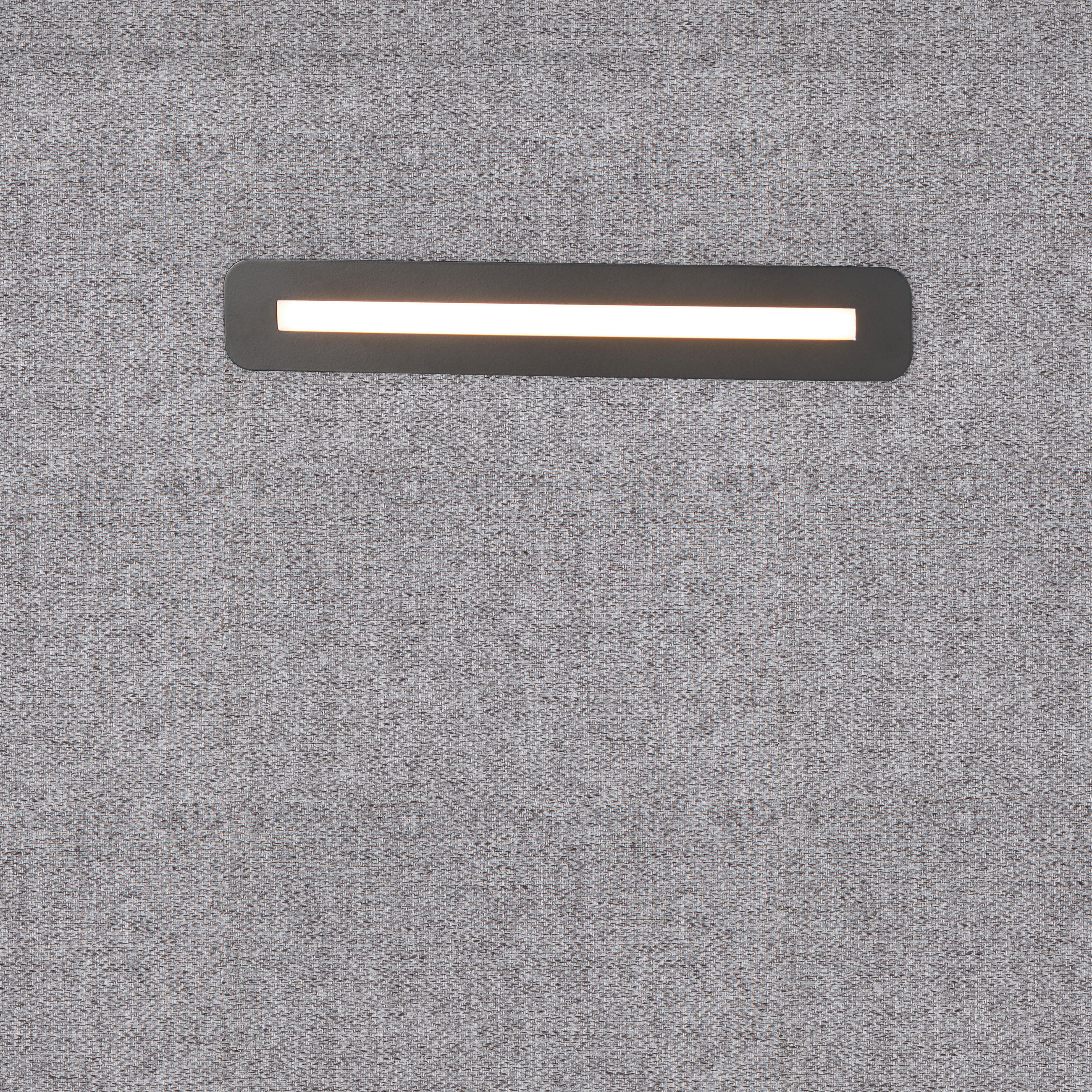 Thumbnail - Moderano Boxbett, Grau, Textil, Eiche, massiv, H2, Höhe ca. 15 cm, 120x200 cm, Bettkasten, Matratze, gepolstertes Kopfte...