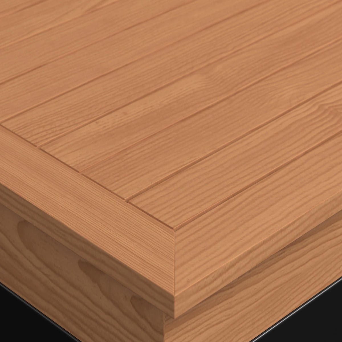 LOUNGEGARNITUR 5-teilig  333/333 cm  Teakholz Aluminium  - Schwarz/Teakfarben, MODERN, Holz/Kunststoff (333/333cm) - Ambia Garden