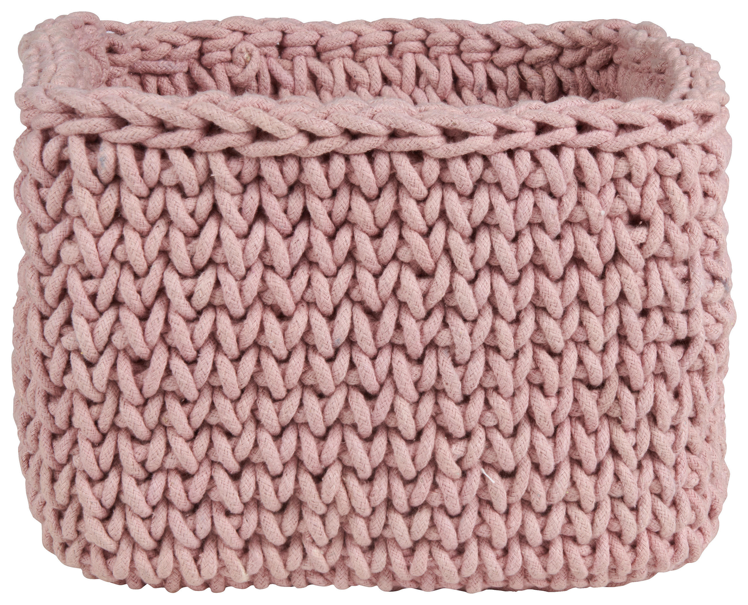 TÁROLÓKOSÁR 24/18/24 cm  - pink, Basics, textil (24/18/24cm) - Patinio