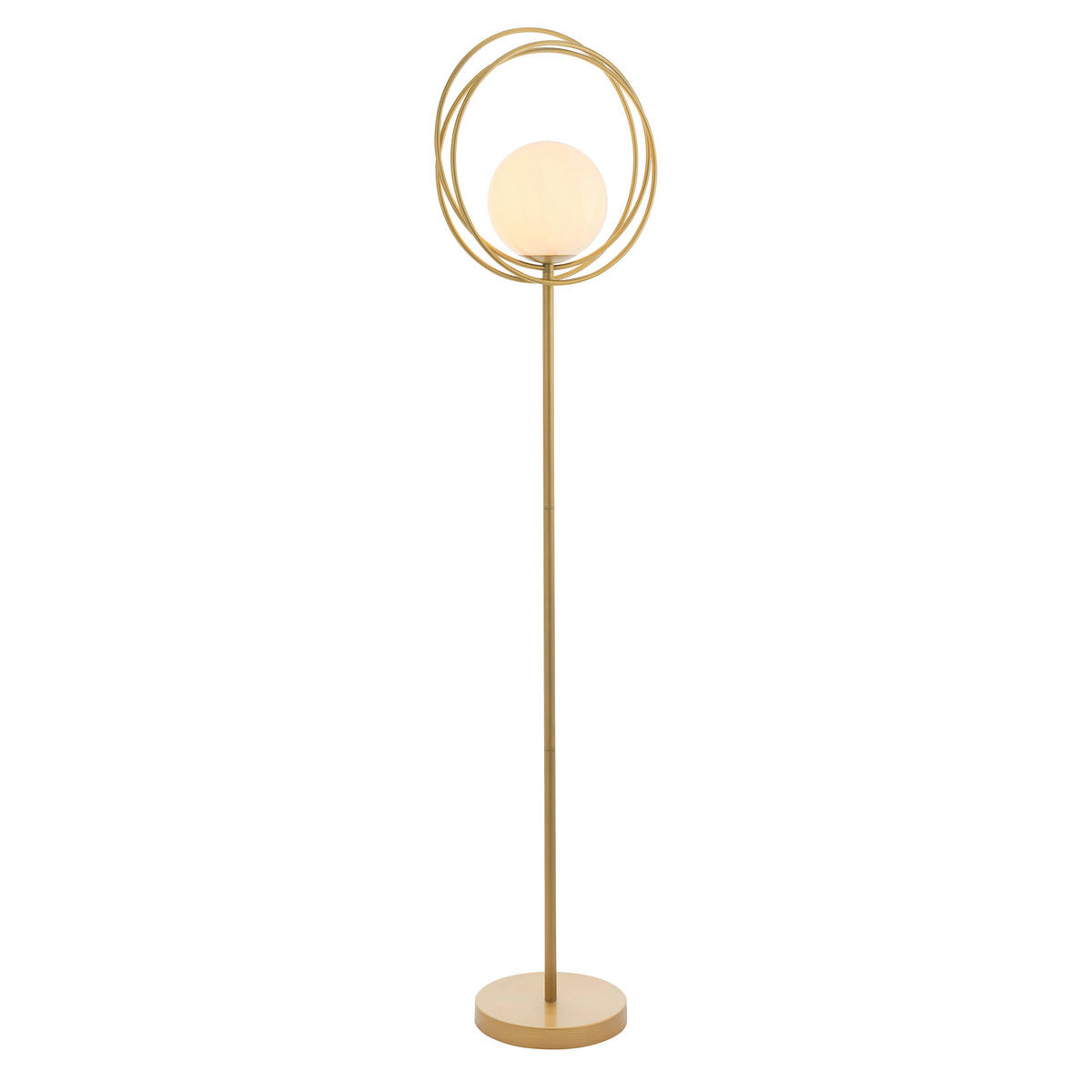 STEHLEUCHTE 41/155.6 cm    - Goldfarben/Opal, Design, Glas/Metall (41/155.6cm) - ENDON