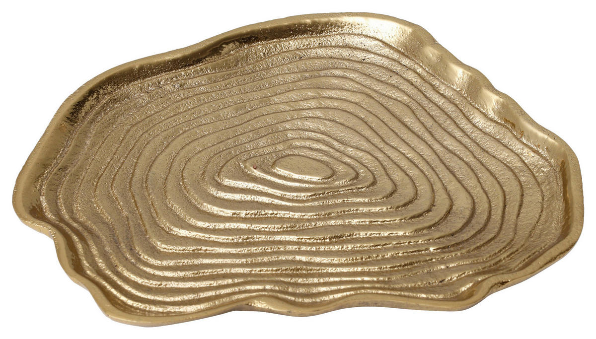 DEKOTABLETT - Goldfarben, Trend, Metall (19/18,5/4cm) - Kayoom