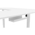 ECKSCHREIBTISCH höhenverstellbar  - Weiß, KONVENTIONELL, Holzwerkstoff/Kunststoff (160/160/72-117cm) - Carryhome
