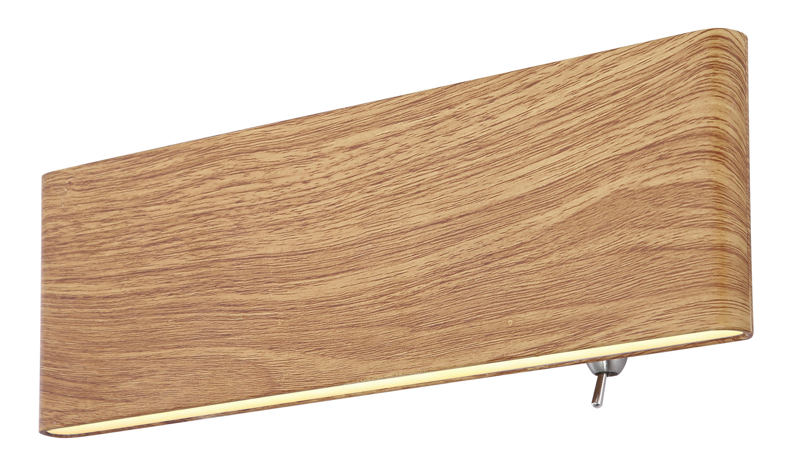 NÁSTĚNNÉ LED SVÍTIDLO, 22,5/4,5/8 cm - bílá/opál, Natur, kov/plast (22,5/4,5/8cm)