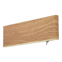 Aplică De Perete Cu Led 22,5/4,5/8 cm    - maro/alb, Natur, plastic/metal (22,5/4,5/8cm) - Globo