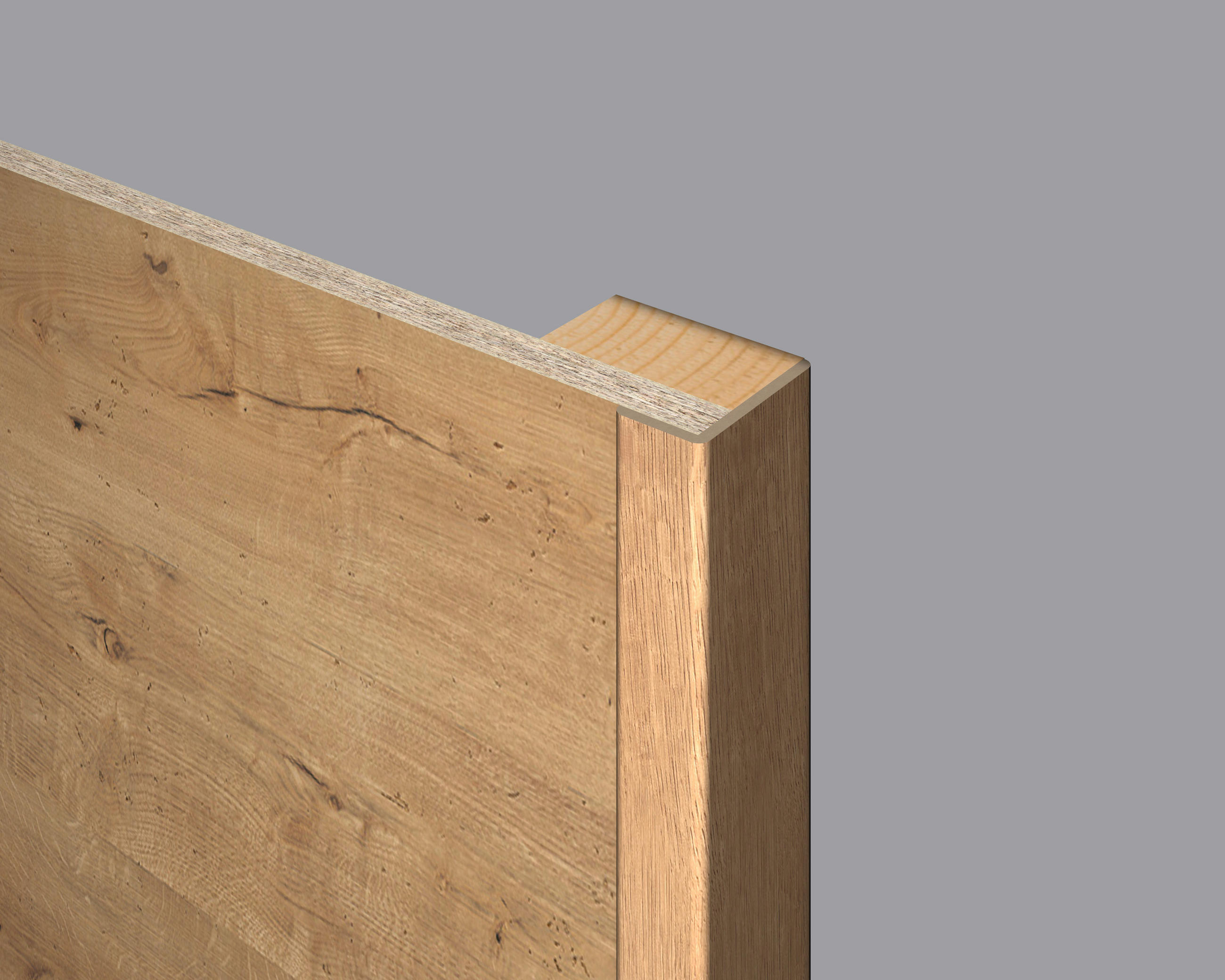 Winkelleiste Eiche - Eichefarben, Design, Naturmaterialien (240/2.2/4.5cm) - Egger Holzwerkstoffe