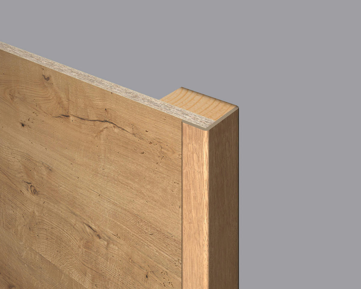 Winkelleiste Eiche - Eichefarben, Design, Naturmaterialien (240/2.2/4.5cm) - Egger Holzwerkstoffe
