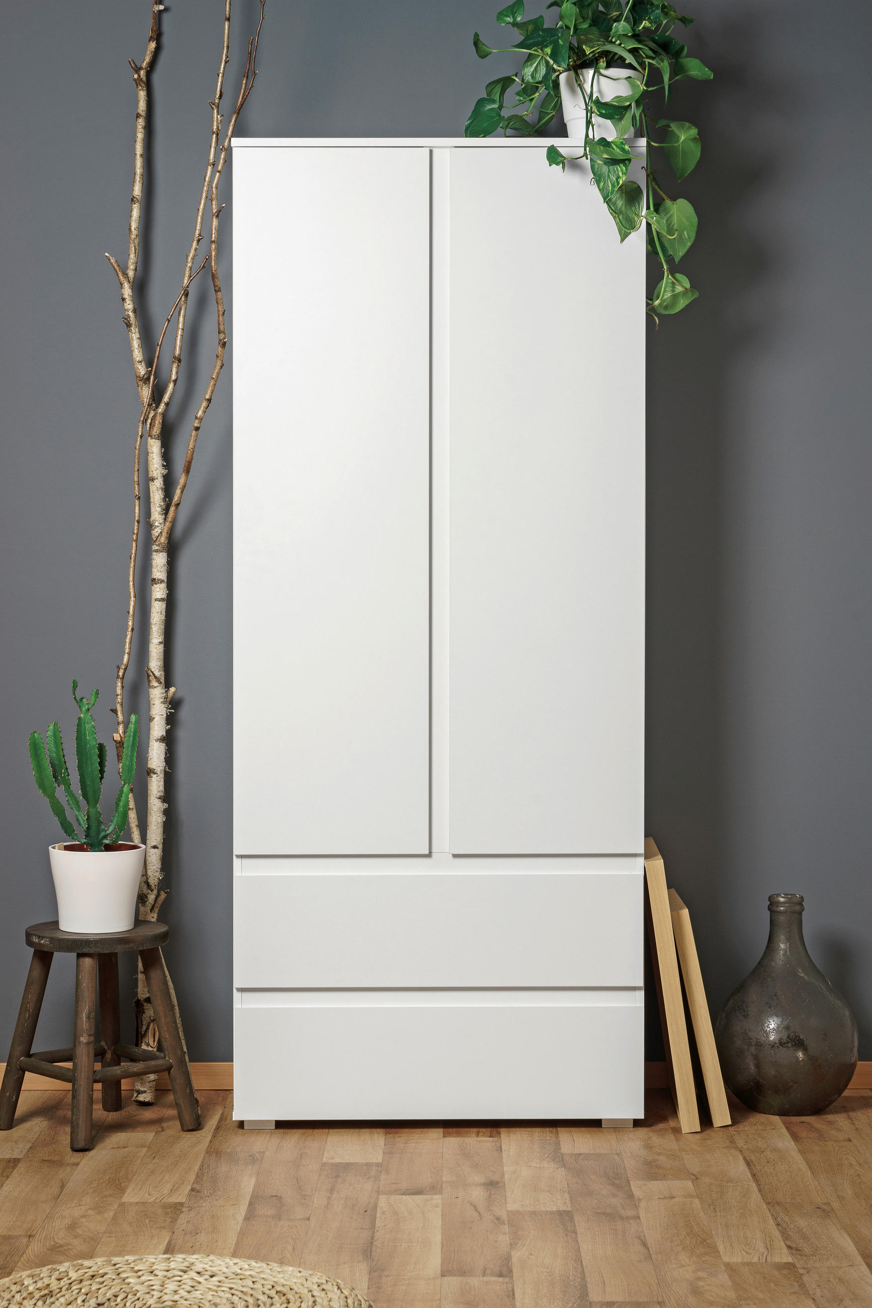 AKTENSCHRANK Weiß  - Weiß, KONVENTIONELL, Holzwerkstoff (80/191/40cm) - MID.YOU