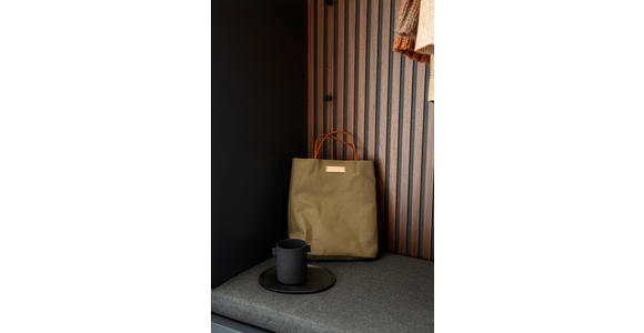 GARDEROBE 5-teilig in 196/233/59 cm - Anthrazit/Nussbaumfarben, Design, Holz/Holzwerkstoff (196/233/59cm) - Moderano