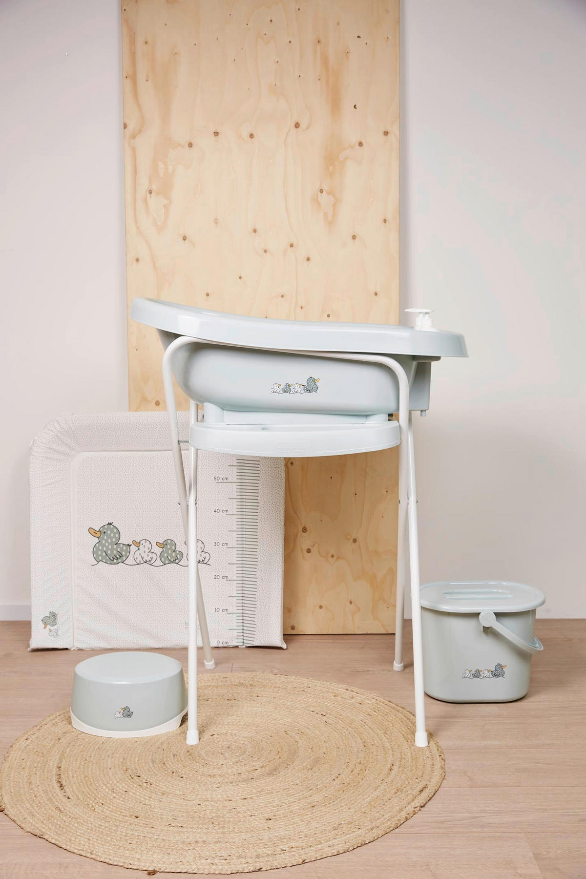 WINDELEIMER - Pastellgrün, Basics, Kunststoff (36,5/32/28cm) - Bebe Jou