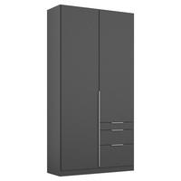 DREHTÜRENSCHRANK 91/229/54 cm,  in Grau, 2 Tür(en)  - Alufarben/Grau, MODERN, Holzwerkstoff (91/229/54cm) - Rauch Möbel