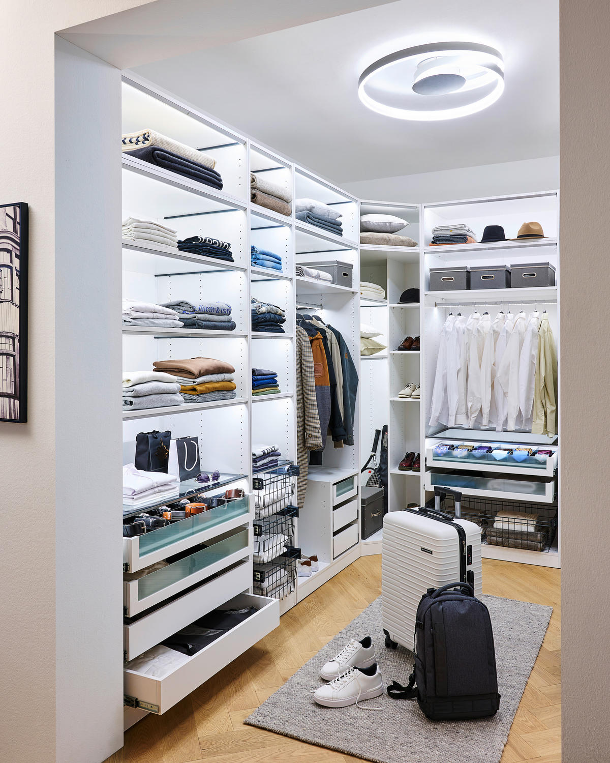 KORPUS ORMARA ZA ODJEĆU  bijela  91/242/57 cm    - bijela, Konvencionalno, drvni materijal (91/242/57cm) - Hom`in