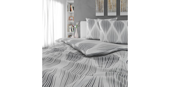 BETTWÄSCHE Satin 200/200 cm  - Grau, Textil (200/200cm) - Novel