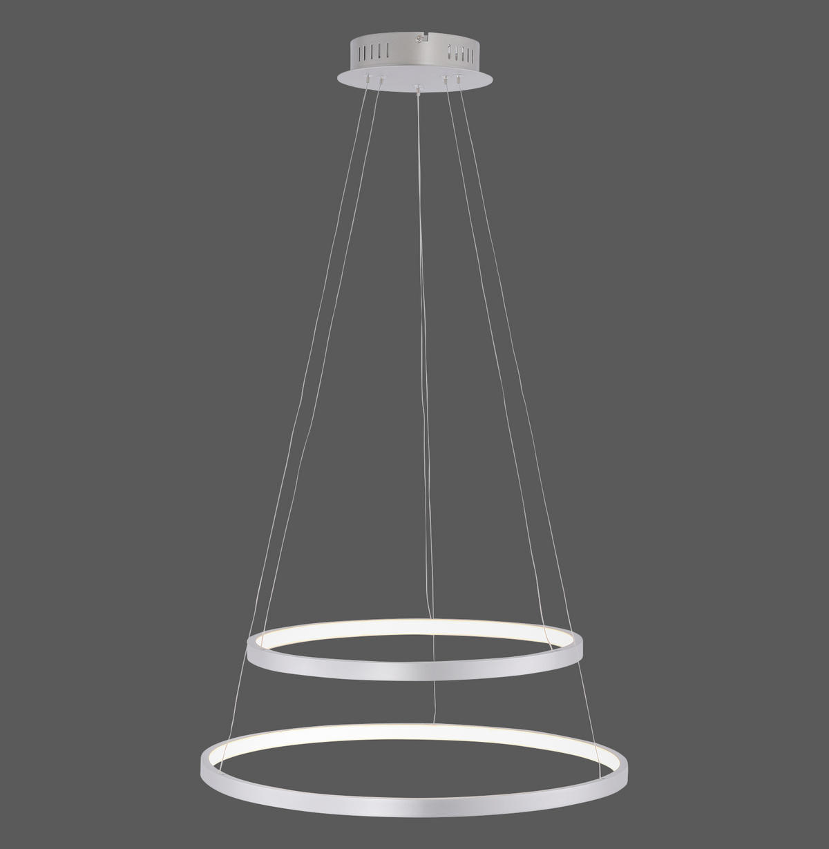 LUSTRĂ LED 50/50/120 cm  - argintiu, Design, plastic/metal (50/50/120cm)