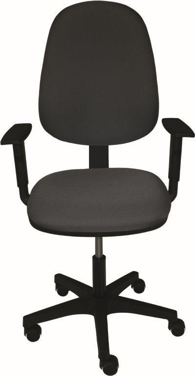 OTOČNÁ STOLIČKA PRE MLÁDEŽ, sivá - čierna/sivá, Modern, kov/textil (47-60/106-119/47cm) - Xora