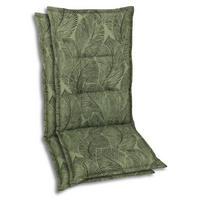 SESSELAUFLAGENSET Blätter  - Grün, Basics, Textil (50/7/120cm)