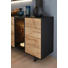 SIDEBOARD 189/81/44 cm - Eichefarben/Anthrazit, KONVENTIONELL, Glas/Holz (189/81/44cm) - Valnatura SIDEBOARD 189/81/44 cm - Eichefarben/Anthrazit, KONVENTIONELL, Glas/Holz (189/81/44cm) - Valnatura