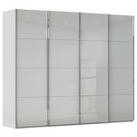 SCHWEBETÜRENSCHRANK 271/235/68 cm,  in Seidengrau, 4 Tür(en)  - Chromfarben/Seidengrau, Design, Glas/Holzwerkstoff (271/235/68cm) - Novel