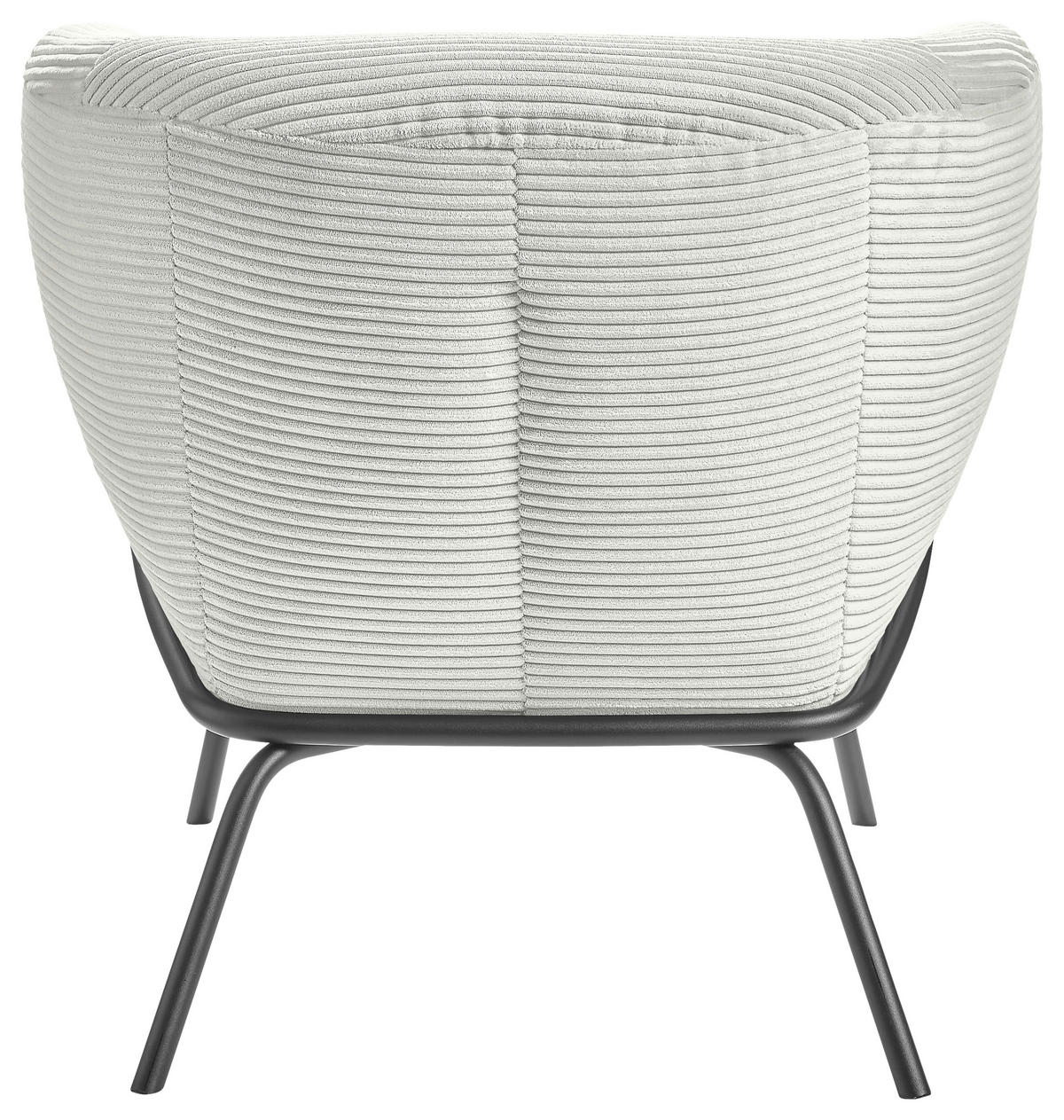 COCKTAILSESSEL Cord Hellgrau  - Hellgrau, Design, Textil (79/71/74cm) - Lomoco