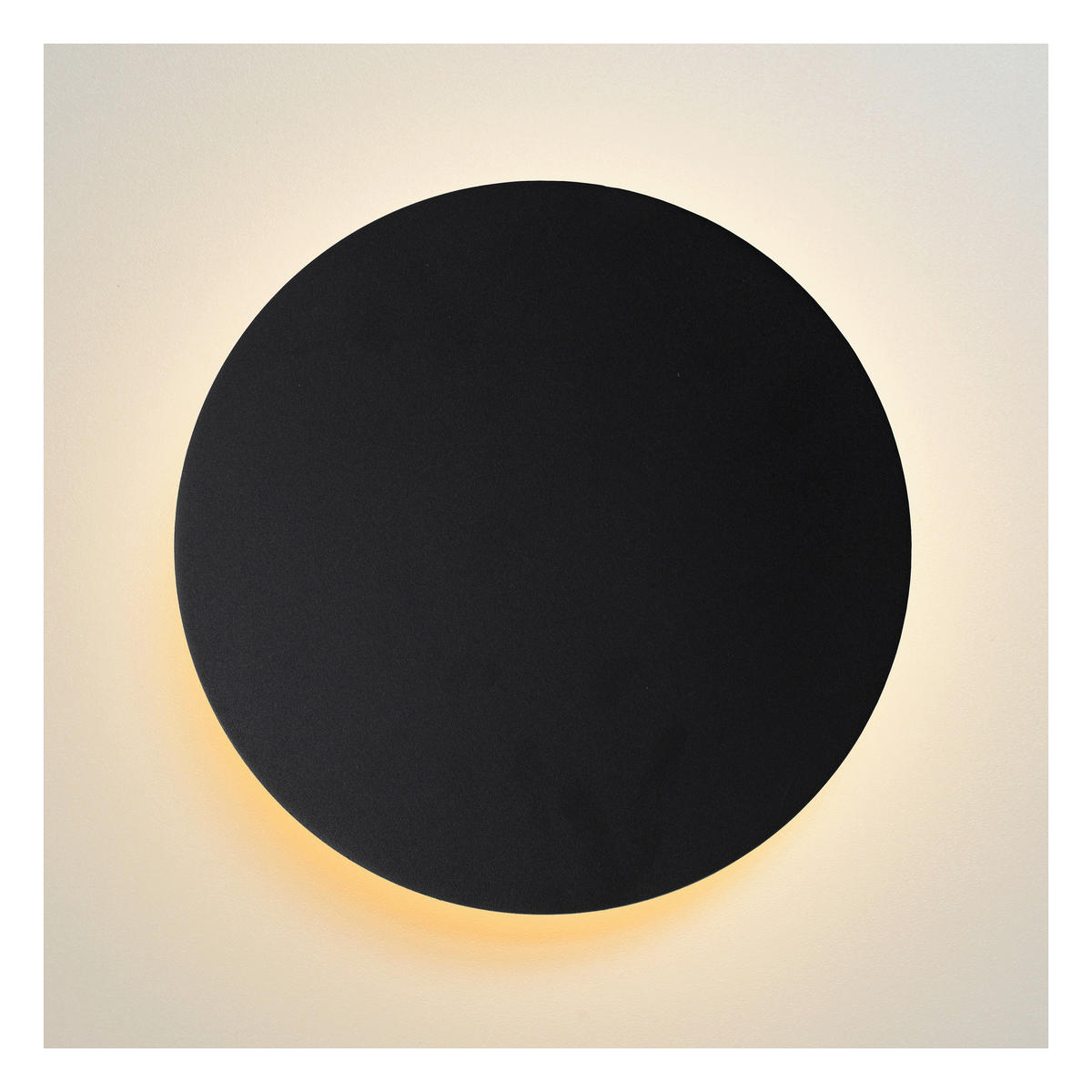 LED-WANDLEUCHTE Eklyps 25/3.5 cm   - Schwarz, Design, Metall (25/3.5cm) - Lucide