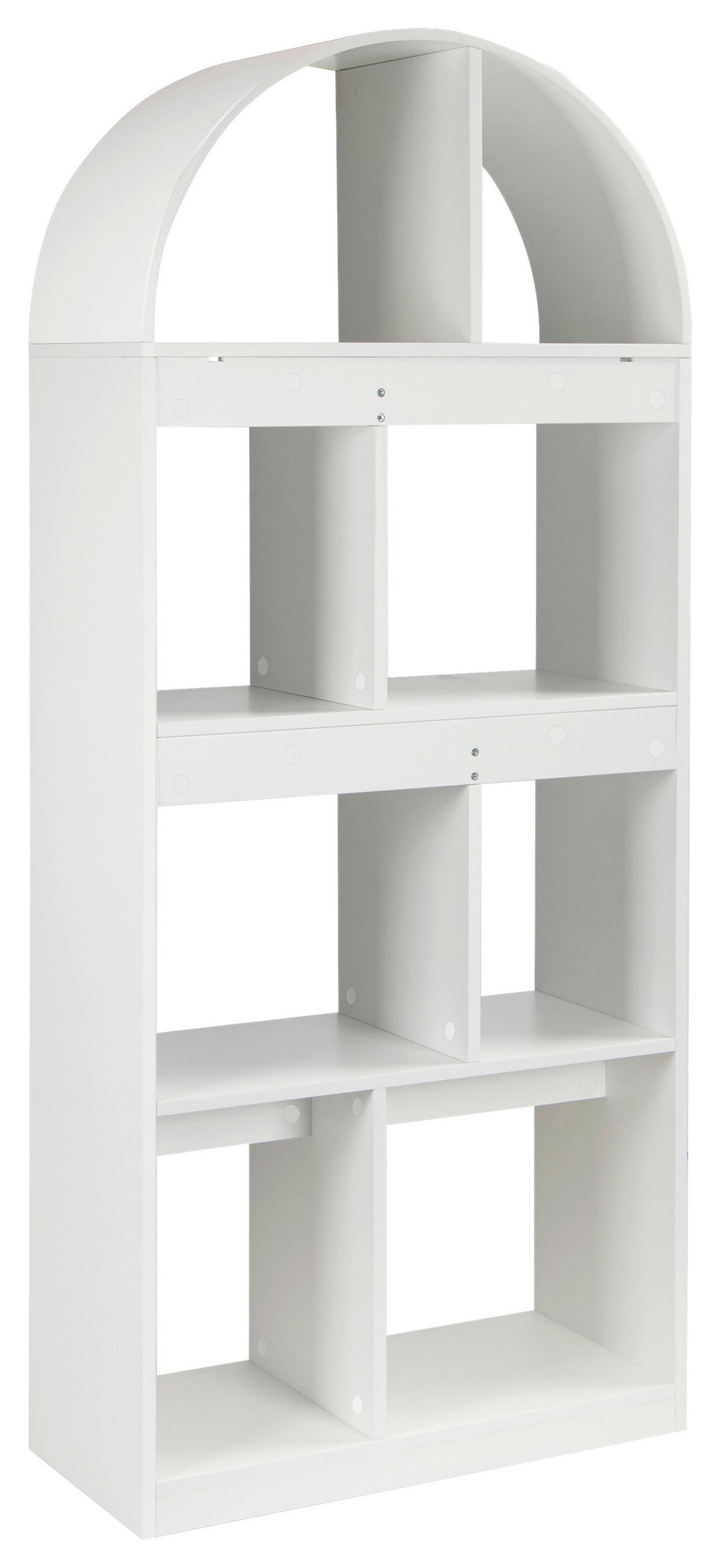 REGAL Weiß  - Weiß, Design, Holzwerkstoff (80/190,5/38cm) - MID.YOU