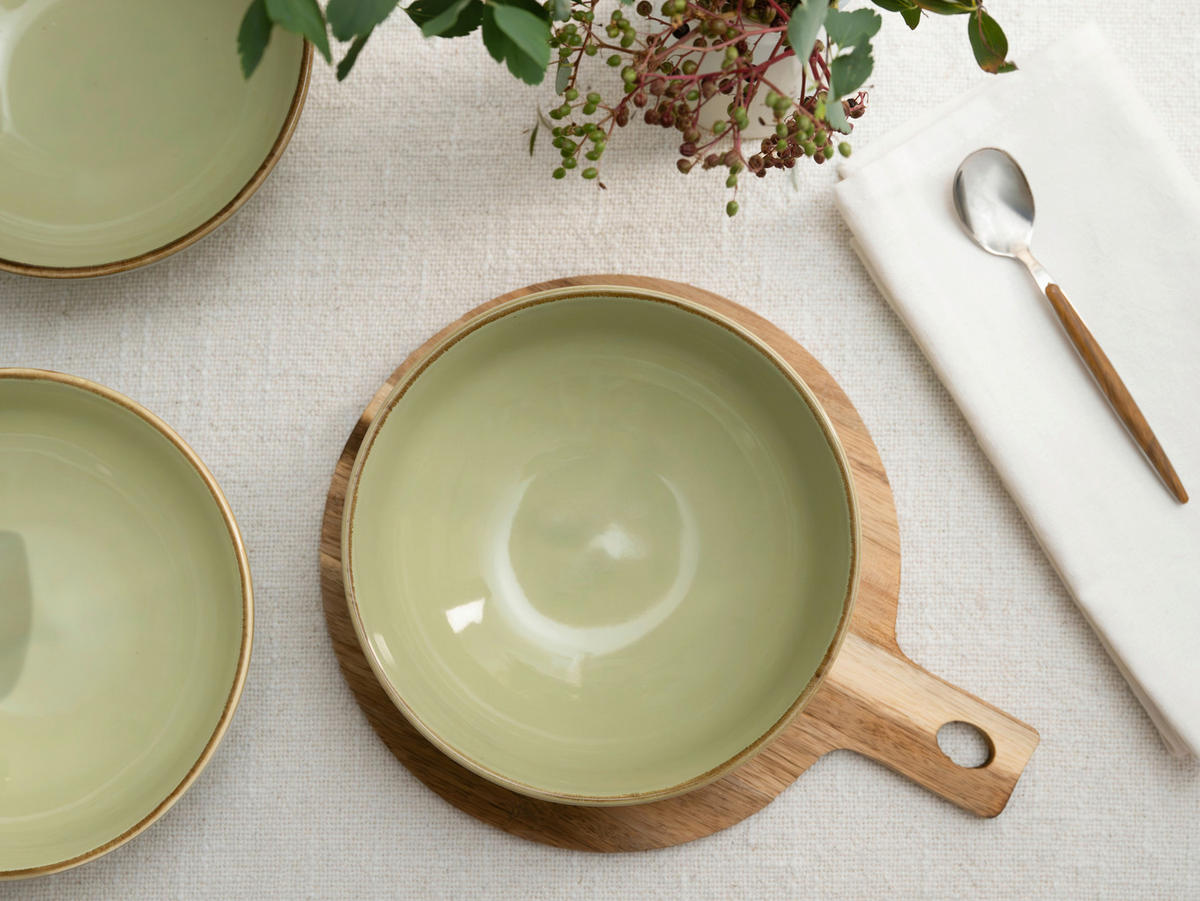 Set De Castroane 16,5 cm  - verde, Trend, ceramică (16,5cm) - Creatable