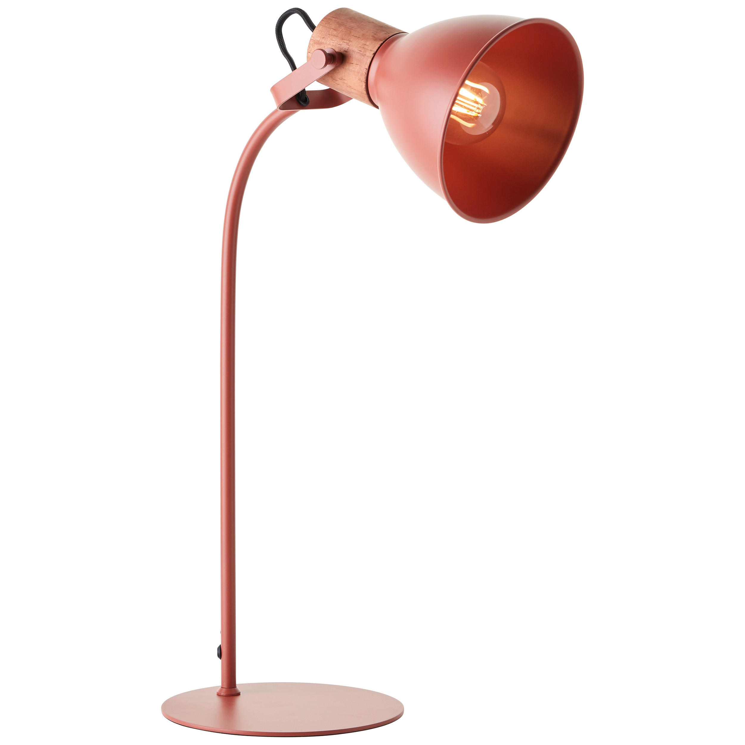 TISCHLEUCHTE Erena 18/52/28,5 cm   - Rot, Basics, Holz/Metall (18/52/28,5cm) - Brilliant