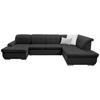 SOFFA i flatväv gråbrun  - gråbrun/silver, Design, metall/textil (145/342/208cm) - Livetastic