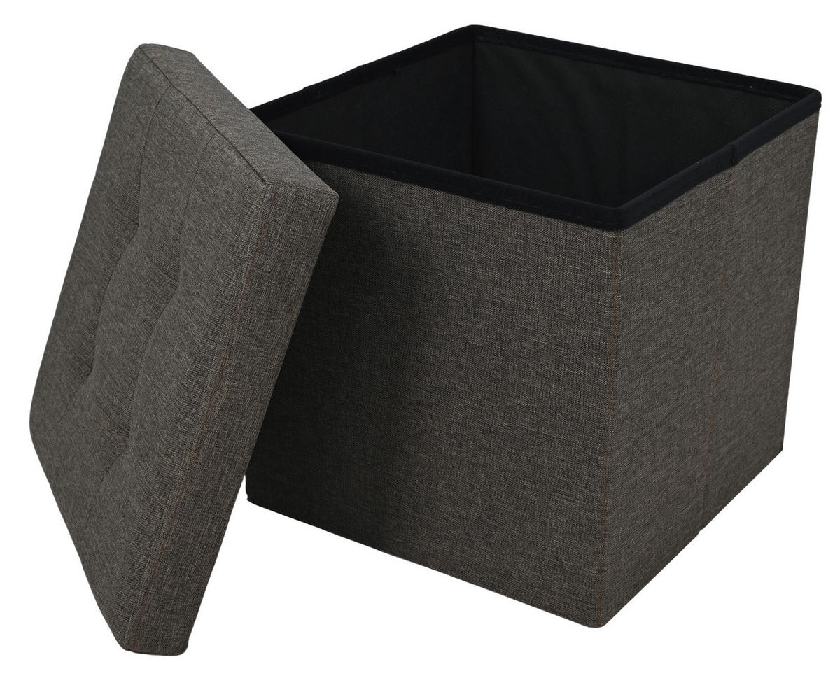 SITZBOX Textil, Holzwerkstoff Braun  - Braun, Design, Holzwerkstoff/Textil (38/38/38cm) - Carryhome