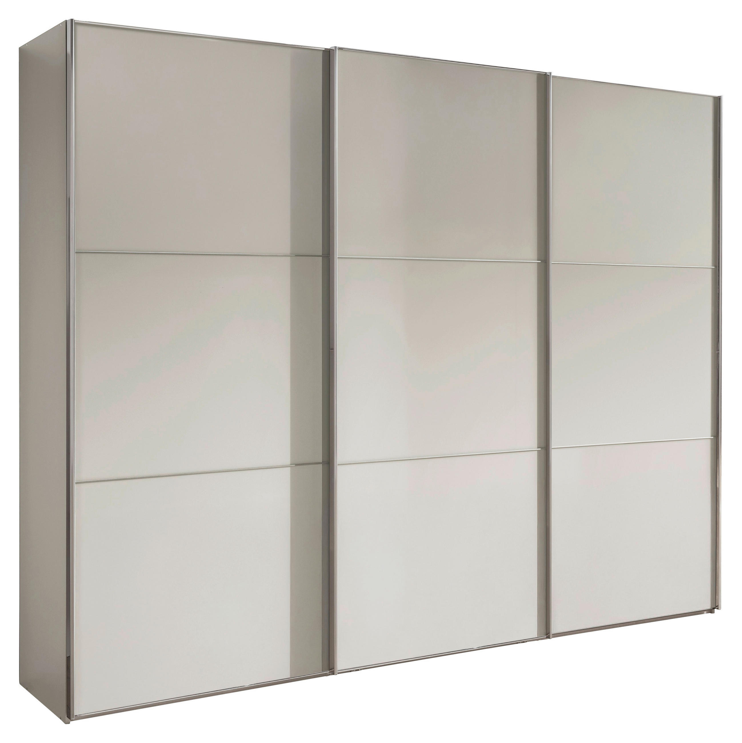 SCHWEBETÜRENSCHRANK 225/236/67 cm 3-türig Champagner  - Chromfarben/Champagner, MODERN, Holzwerkstoff/Metall (225/236/67cm) - Chameo