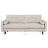 SCHLAFSOFA in Hellgrau  - Buchefarben/Hellgrau, Design, Holz/Textil (222/93/99cm) - MID.YOU